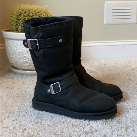 ugg sutter boots black